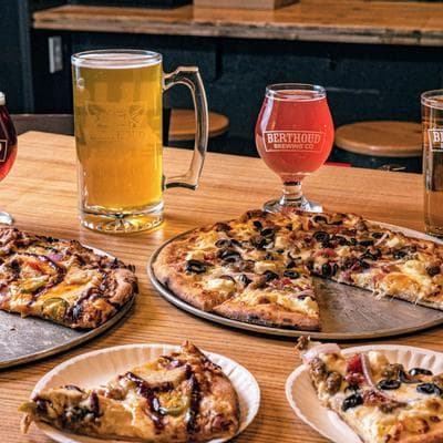 Pizza and a pint